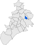 Расположение муниципалитета на карте провинции