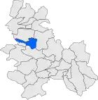Расположение муниципалитета на карте провинции