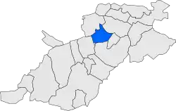 Расположение муниципалитета на карте провинции