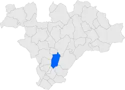 Расположение муниципалитета на карте провинции