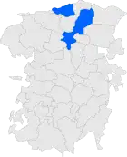 Расположение муниципалитета на карте провинции