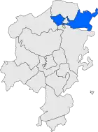 Расположение муниципалитета на карте провинции