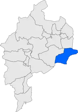 Расположение муниципалитета на карте провинции