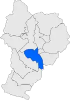 Расположение муниципалитета на карте провинции