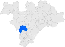 Расположение муниципалитета на карте провинции