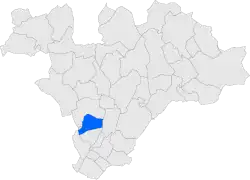 Расположение муниципалитета на карте провинции