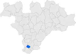 Расположение муниципалитета на карте провинции