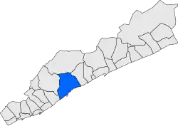 Расположение муниципалитета на карте провинции