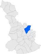 Расположение муниципалитета на карте провинции