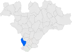 Расположение муниципалитета на карте провинции