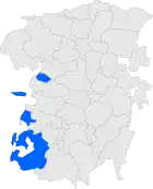 Расположение муниципалитета на карте провинции