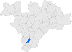 Расположение муниципалитета на карте провинции