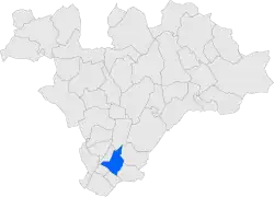 Расположение муниципалитета на карте провинции