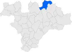 Расположение муниципалитета на карте провинции