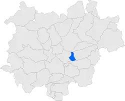 Расположение муниципалитета на карте провинции