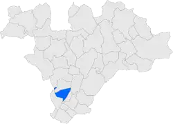 Расположение муниципалитета на карте провинции