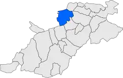 Расположение муниципалитета на карте провинции