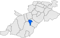 Расположение муниципалитета на карте провинции