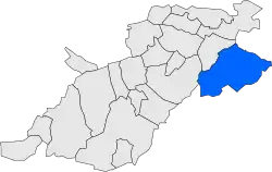 Расположение муниципалитета на карте провинции