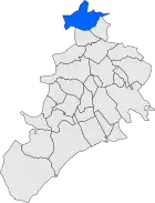 Расположение муниципалитета на карте провинции