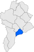 Расположение муниципалитета на карте провинции