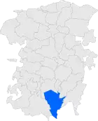 Расположение муниципалитета на карте провинции