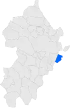 Расположение муниципалитета на карте провинции