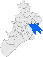 Расположение муниципалитета на карте провинции