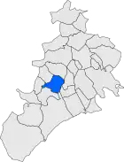 Расположение муниципалитета на карте провинции