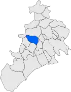 Расположение муниципалитета на карте провинции