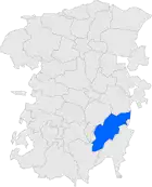 Расположение муниципалитета на карте провинции