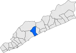 Расположение муниципалитета на карте провинции