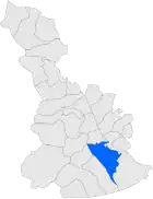 Расположение муниципалитета на карте провинции