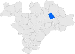 Расположение муниципалитета на карте провинции