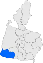 Расположение муниципалитета на карте провинции