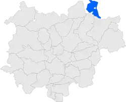 Расположение муниципалитета на карте провинции