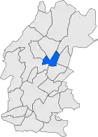 Расположение муниципалитета на карте провинции