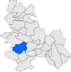 Расположение муниципалитета на карте провинции