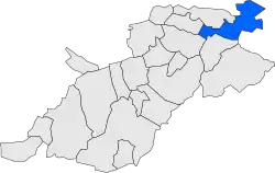 Расположение муниципалитета на карте провинции
