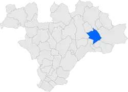 Расположение муниципалитета на карте провинции