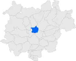 Расположение муниципалитета на карте провинции