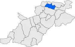 Расположение муниципалитета на карте провинции
