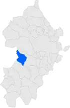 Расположение муниципалитета на карте провинции