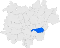 Расположение муниципалитета на карте провинции