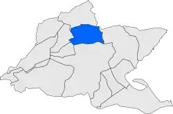 Расположение муниципалитета на карте провинции