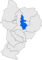 Расположение муниципалитета на карте провинции