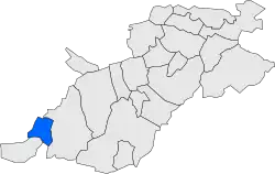 Расположение муниципалитета на карте провинции