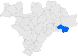 Расположение муниципалитета на карте провинции