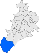 Расположение муниципалитета на карте провинции