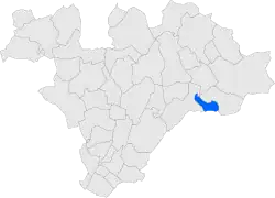 Расположение муниципалитета на карте провинции